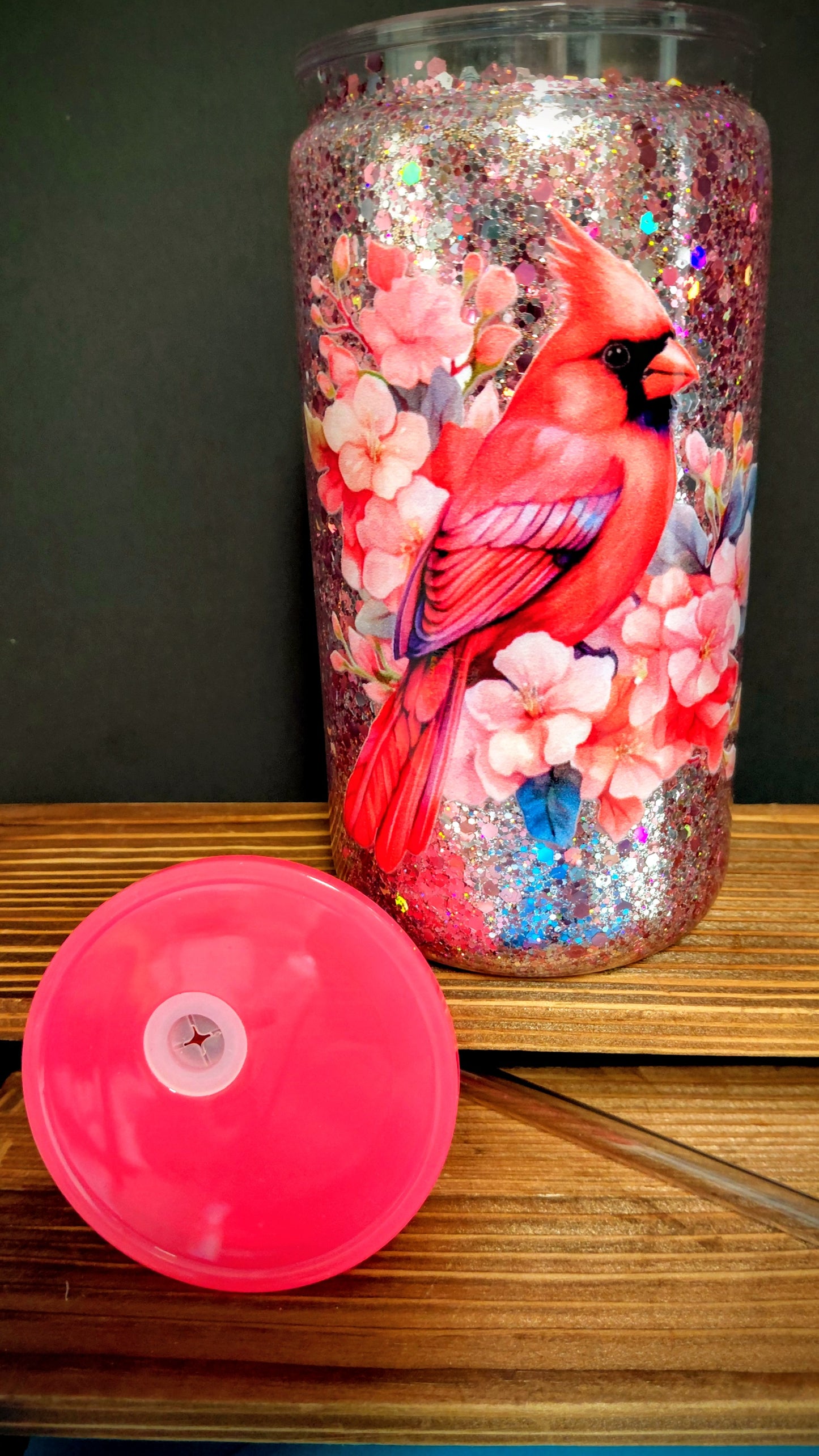 16oz Glitter Tumbler