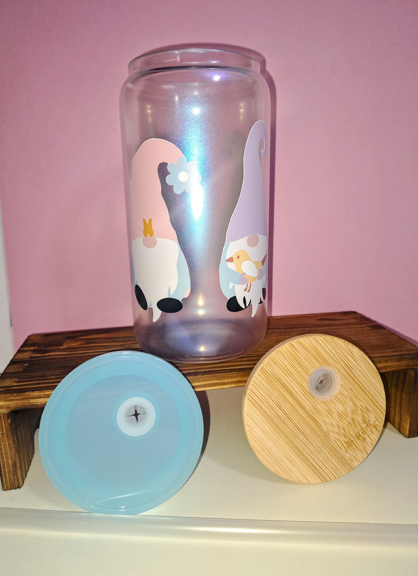 16oz Iridescent Glass Tumbler