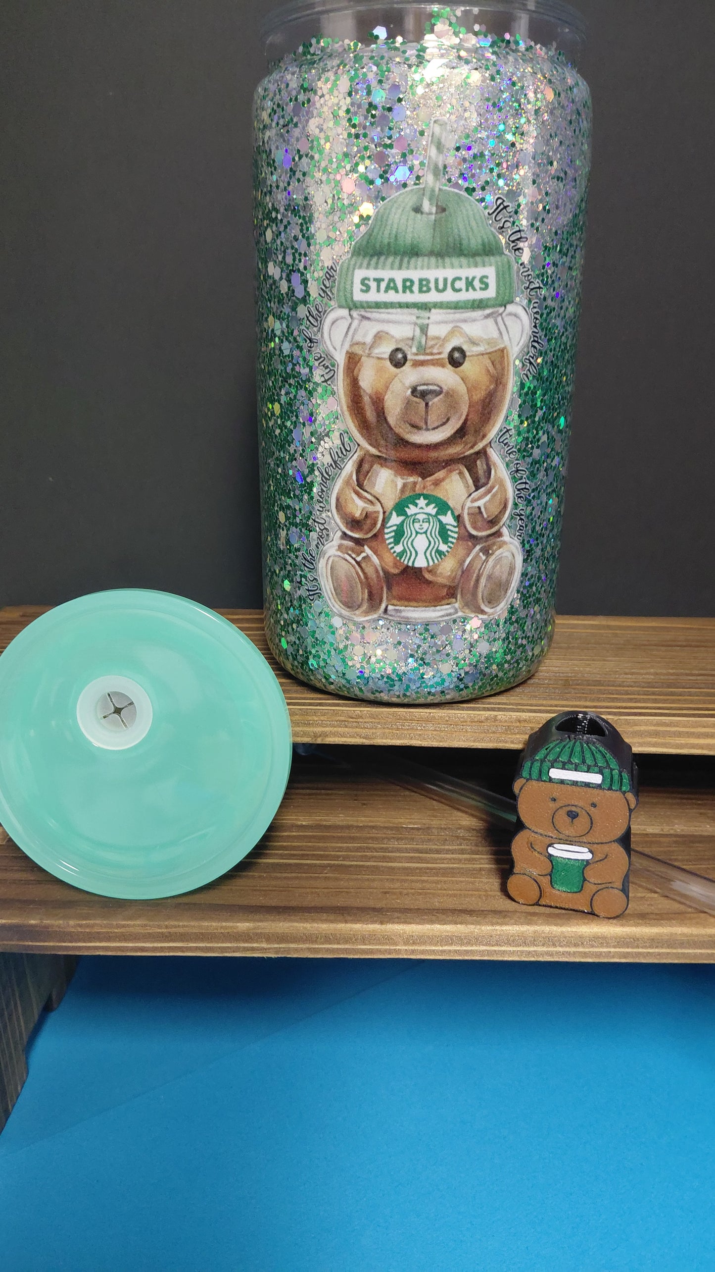 16oz Glitter Tumbler