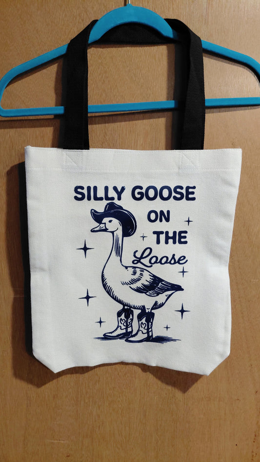 # 3 Linen Tote Bag 15"X16" (Blue)