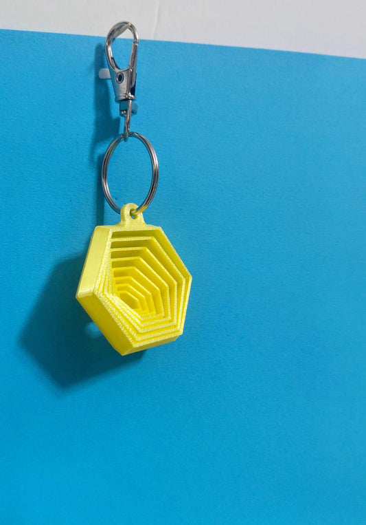 Hexagon Fidget Keychain