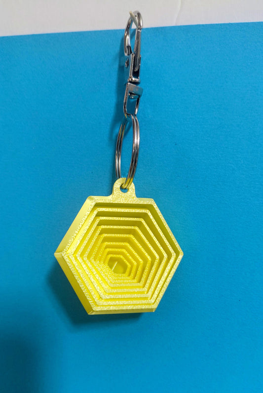 Hexagon Fidget Keychain
