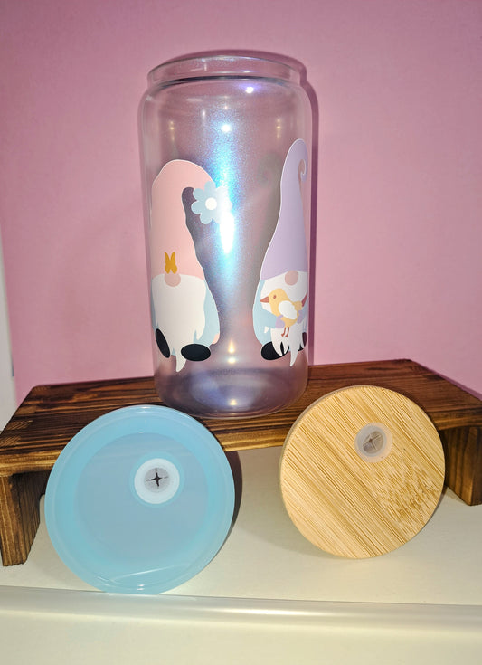 16oz Iridescent Glass Tumbler