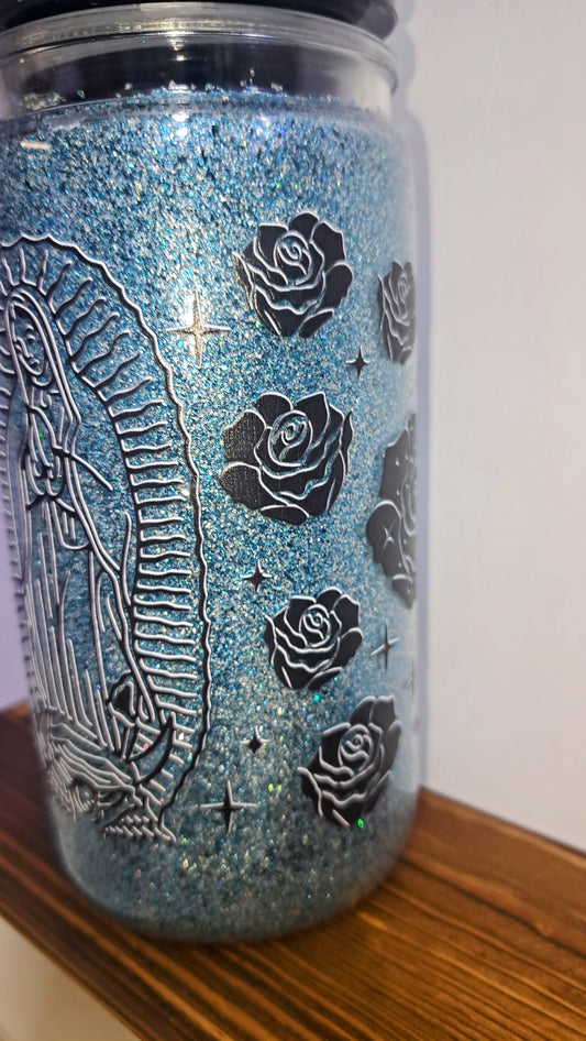 16oz Glitter Tumbler