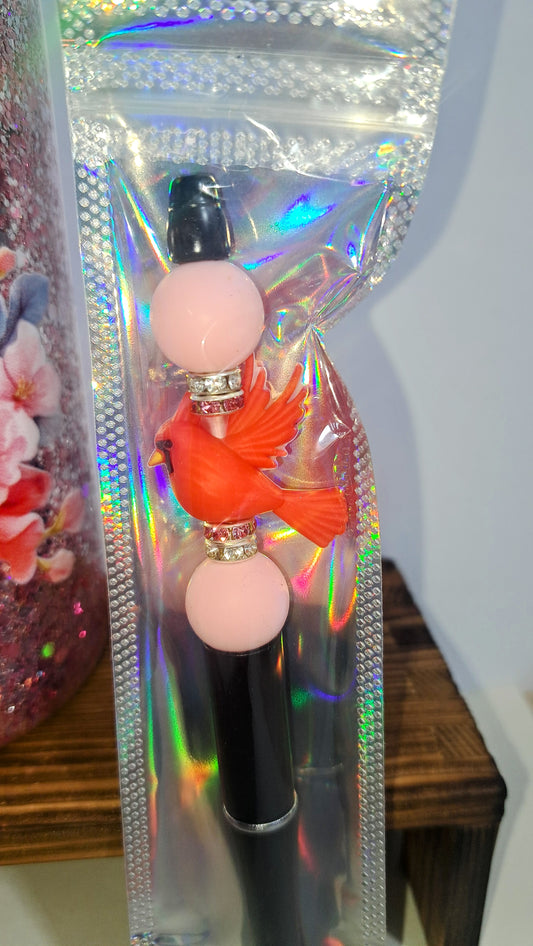 16oz Glitter Tumber with Pen