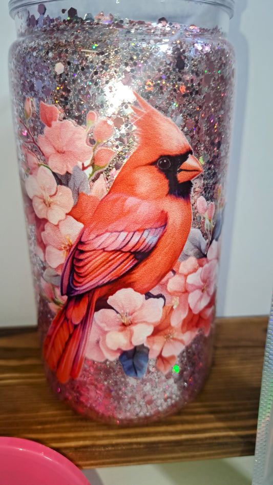 16oz Glitter Tumber with Pen