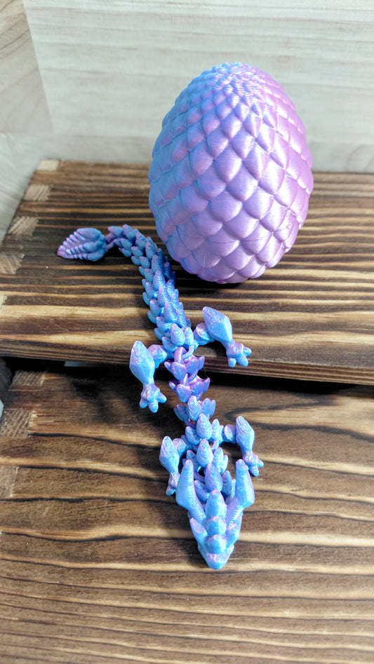 3D Printed Dragon with Egg