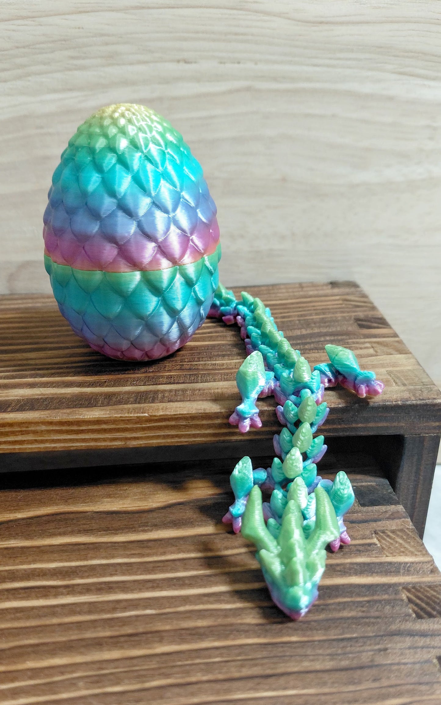 3D Printed Dragon with Egg