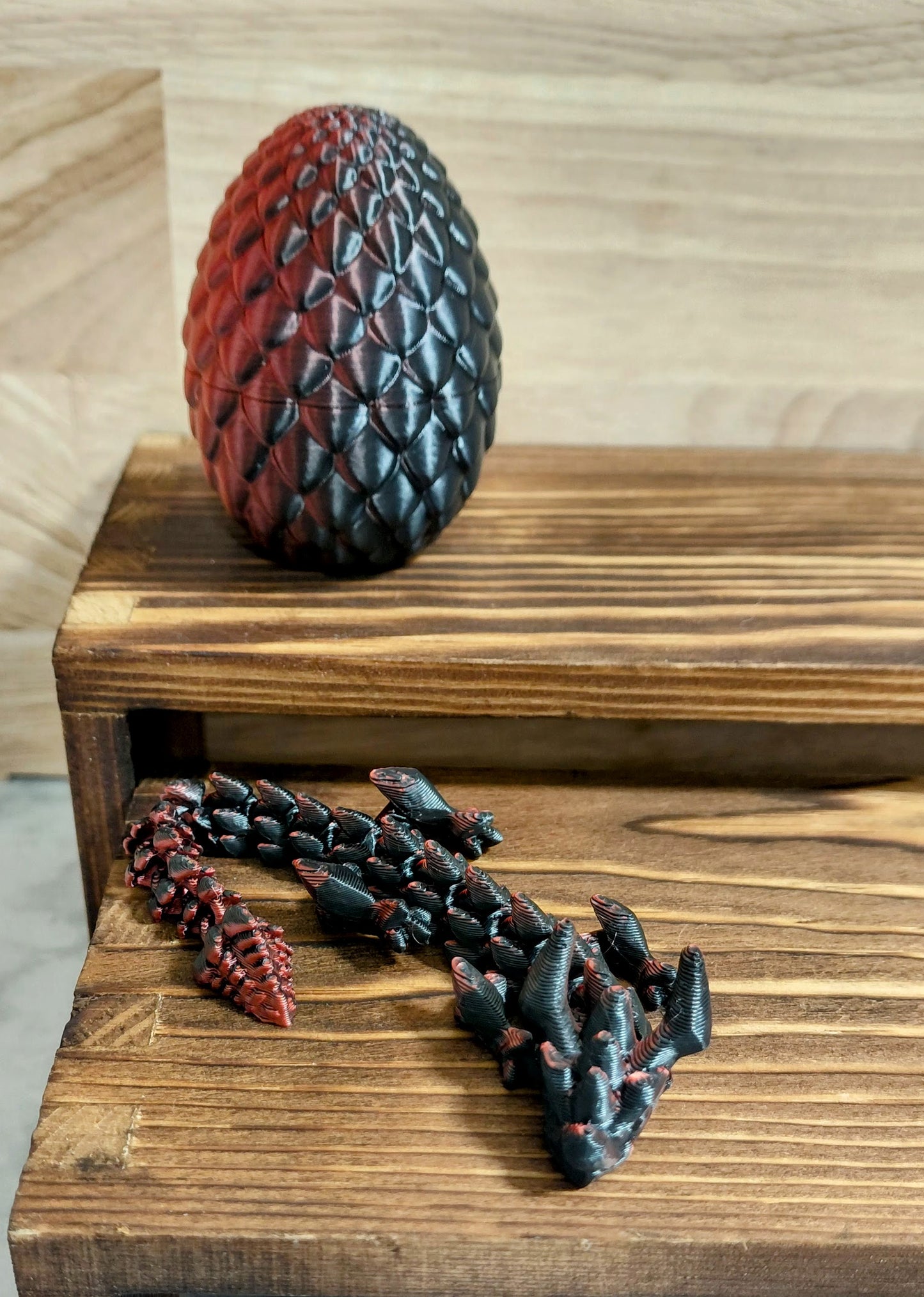 3D Printed Dragon with Egg