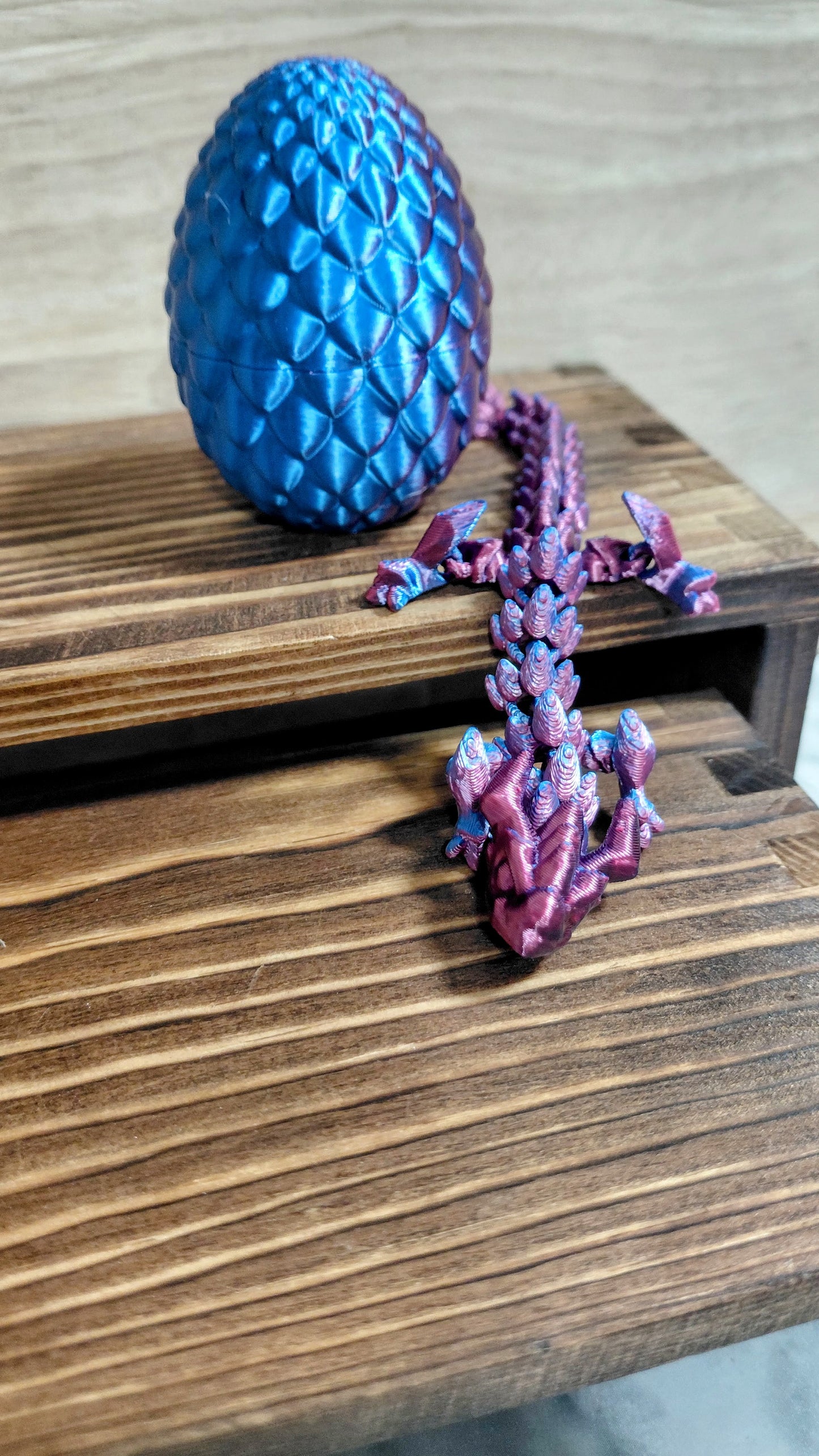 3D Printed Dragon with Egg