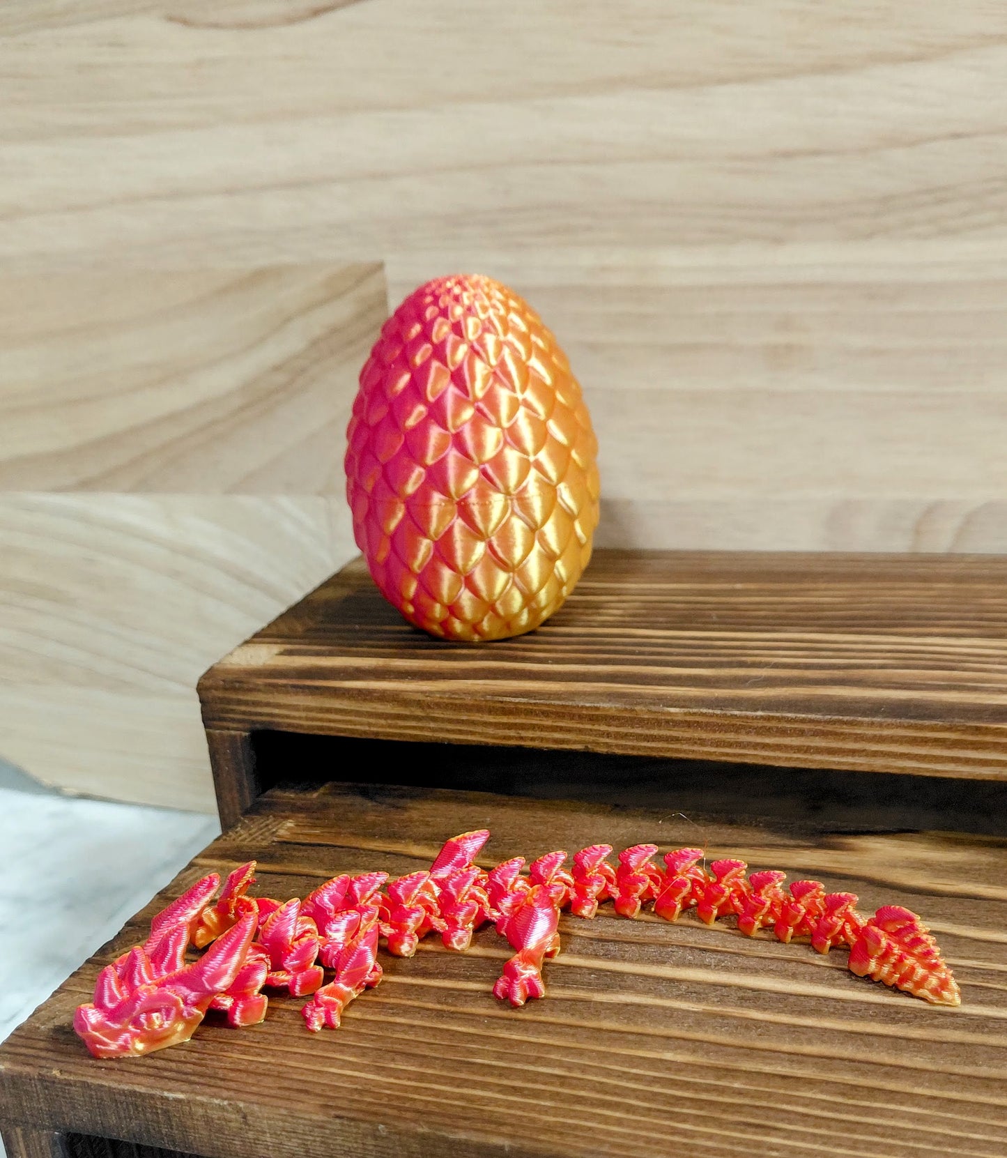 3D Printed Dragon with Egg